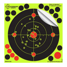 20*20cm 8 Inch Bullseye Splatter Burst Reactive Shooting Adhesive Paper Target for Shooting 10 Packs